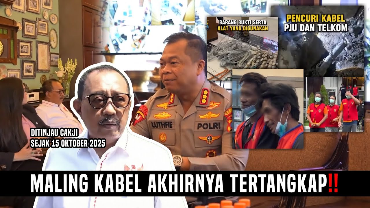 KAPOLRES TURUN TANGAN TANGKAP MALING KABEL YANG DISIDAK CAKJI ‼️