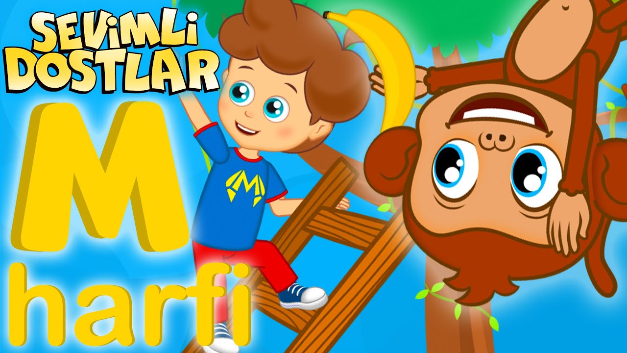 M Harfi🙉 (YENİ) ABC Alfabe | Harfleri Öğreniyorum | Sevimli Dostlar Bebek Şarkıları |Çocuk Şarkıları