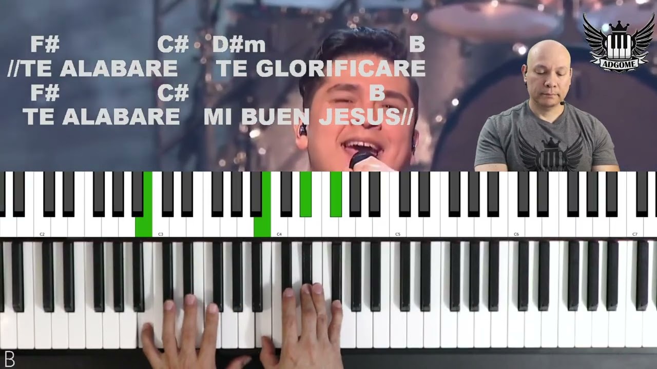 Te Alabare Mi Buen Jesus Piano Tutorial