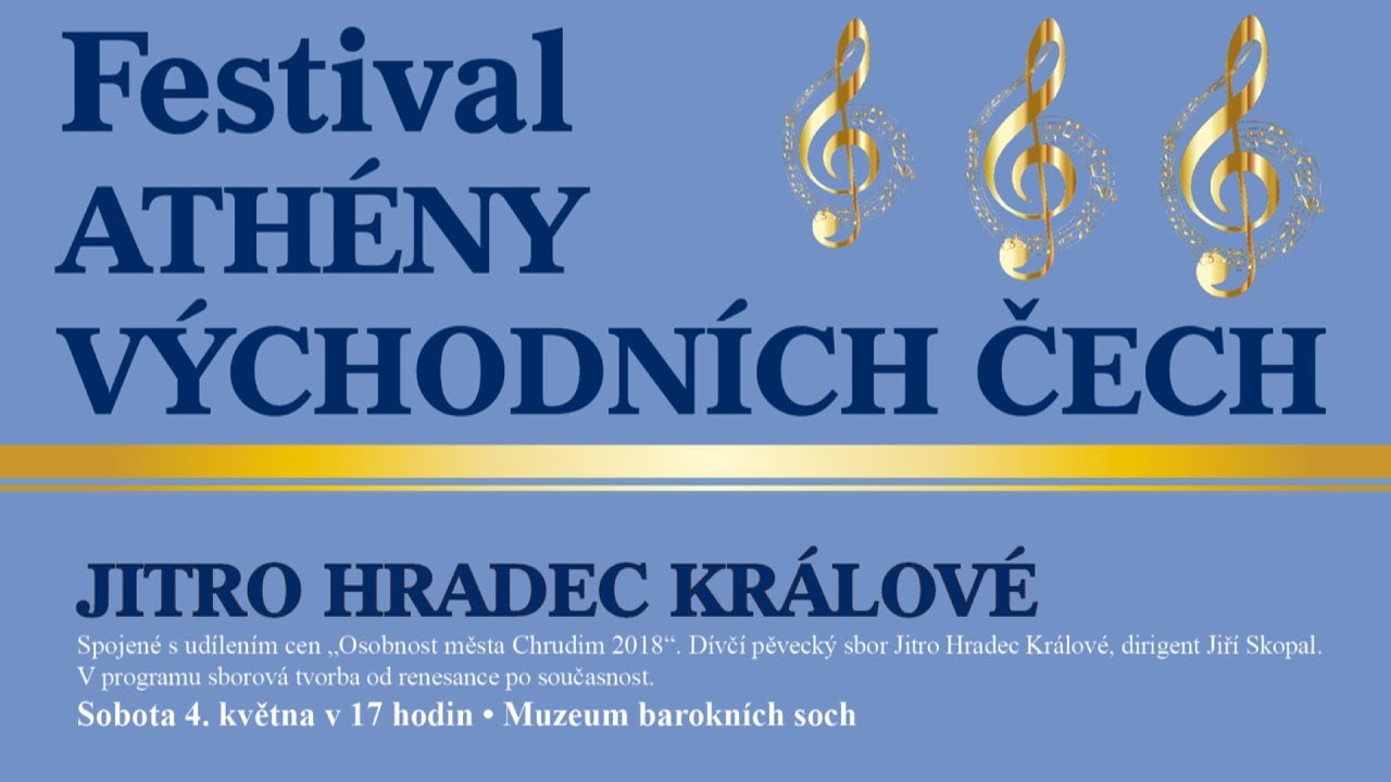 Jitro Hradec Králové - koncert - udílení cen „Osobnost města Chrudim 2018“ -  Chrudim  4.5.2019