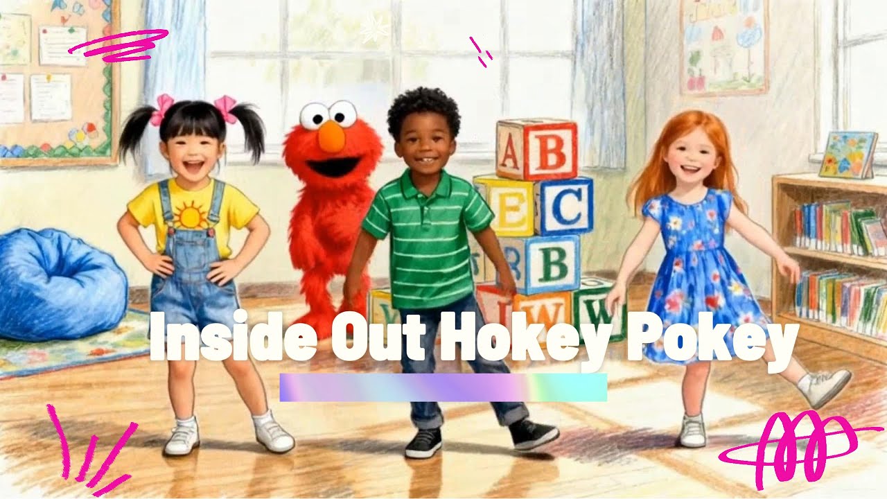 Inside Out Hokey Pokey   #lowstimulation #gentleness #nurseryrhymes #kidslearning #preschoolsongs