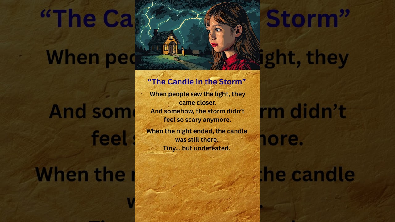 Learn English Through Stories | “The Candle in the Storm” — Strength in Darkness  