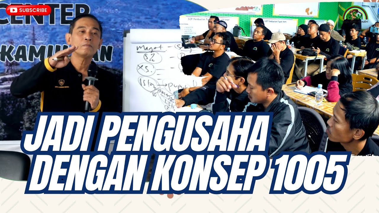BAYU DININGRAT ~ NGAJI PERTANIAN EPISODE 7C MENCETAK PENGUSAHA DENGAN KONSEP 1005