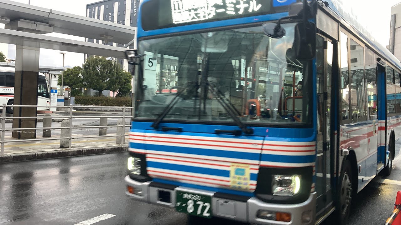 一畑バス車窓 松江駅前・県民会館前→美保関BT(万原)/ 万原線 松江駅前730発