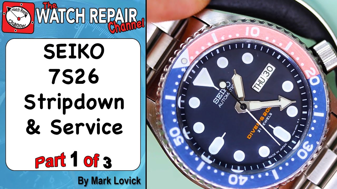 Часть 1 из 3. Обслуживание и смазка автоматических часов Seiko 7S26 SKX. Seiko 5
