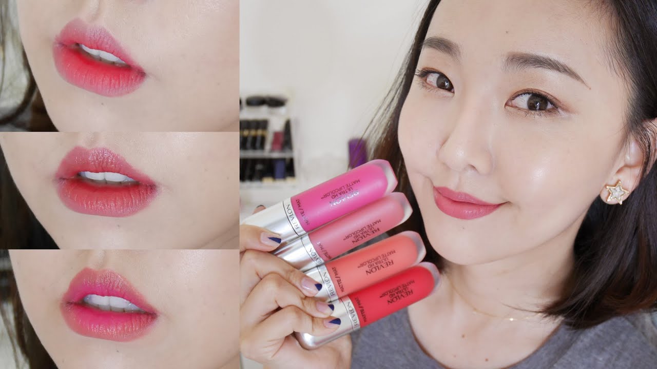 [AD] Revlon HD超霧感唇釉四色全試色+3種咬唇妝畫法 l Hello Catie