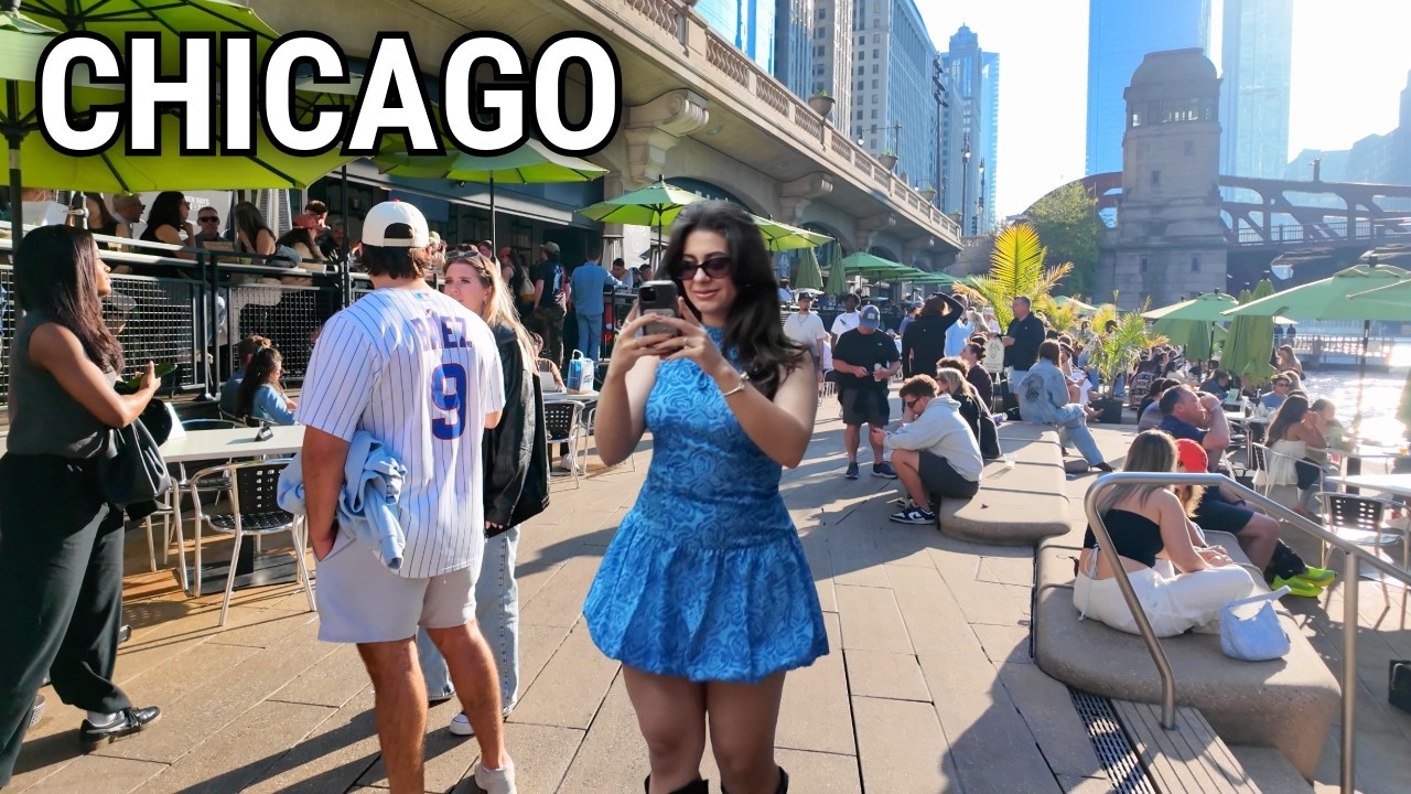 Saturday in Chicago Virtual Spring Walking Tour | June 14, 2025 | 4k 60fps City Sounds
