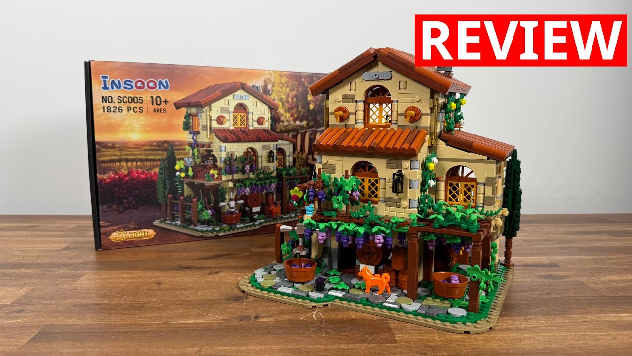 Qualitativ hochwertig bauen ohne verrückte LEGO Preise - Insoon SC005 Weingut Chateau Haus Review