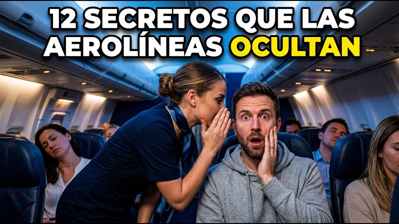 12 SECRETOS de Aviones que las Aerolíneas te OCULTAN [No vueles sin ver esto]