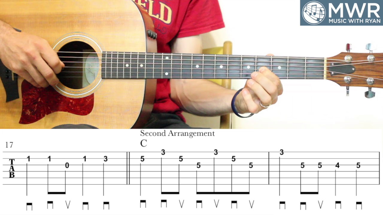 Banks of the Ohio - Guitar Lesson - 3 Arrangements - Cross-picking