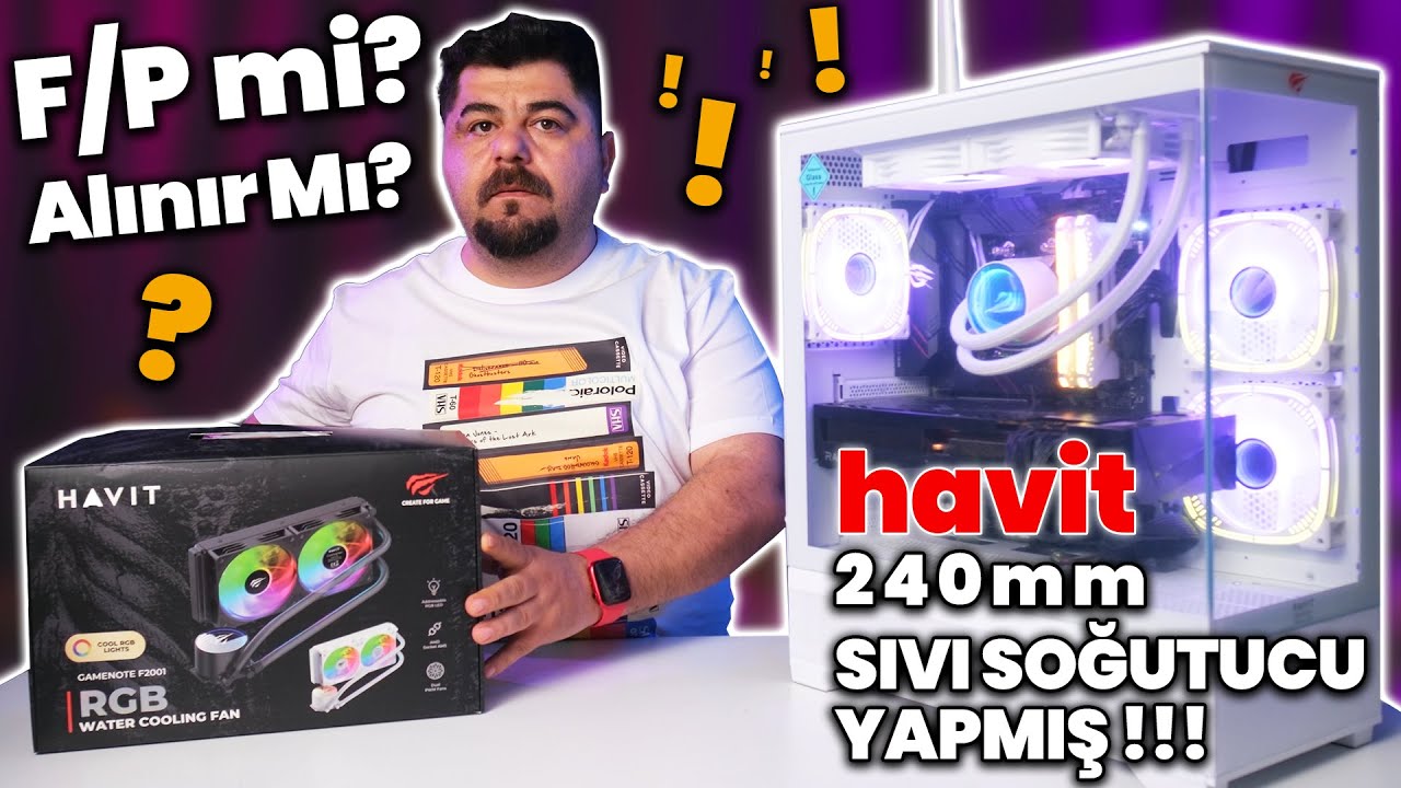 Havit Gamenote F2001 240mm Beyaz İşlemci Sıvı Soğutucu ❄️🔥 F/P'mi Alınırmı? İnceleme