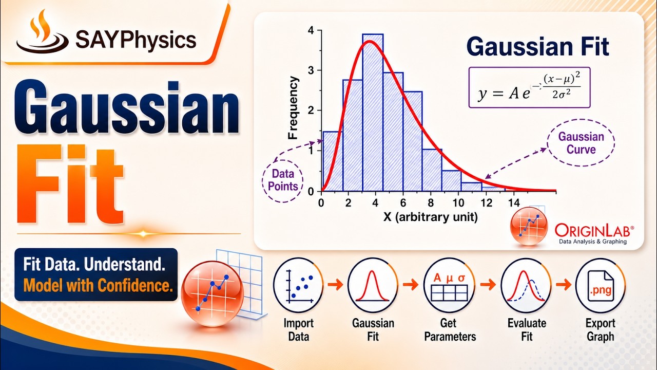 How to fit a histogram with a Gaussian distribution in Origin
