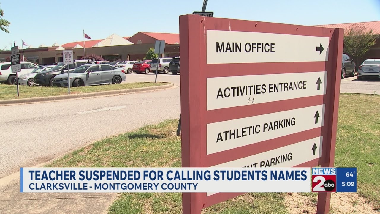Clarksville teacher suspended for calling students names