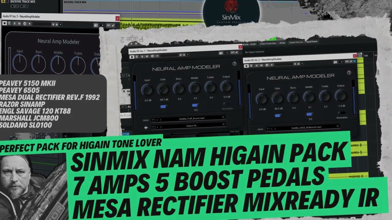 [NAM] Neural Amp Modeler - SinMix HiGain Pack! Peavey 5150 MKII