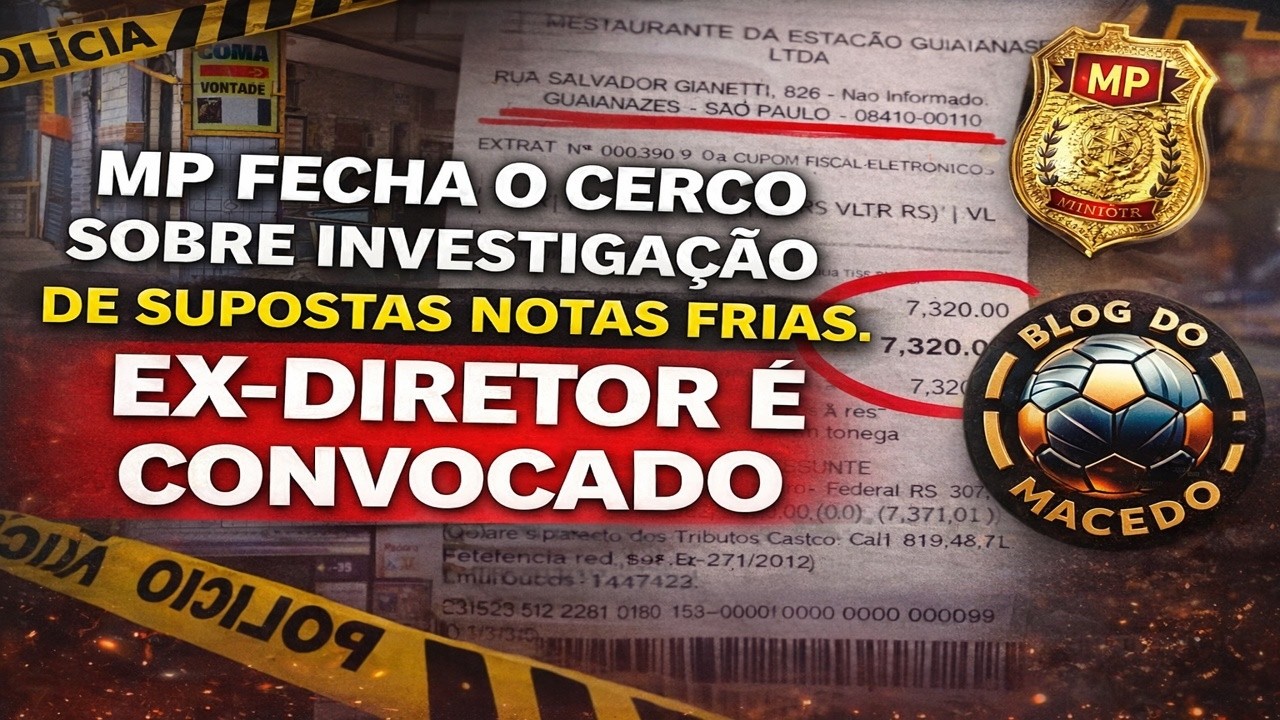 MP FECHA O CERCO SOBRE INVESTIGAÇÃO DE SUPOSTAS NOTAS FRIAS. EX-DIRETOR É CONVOCADO