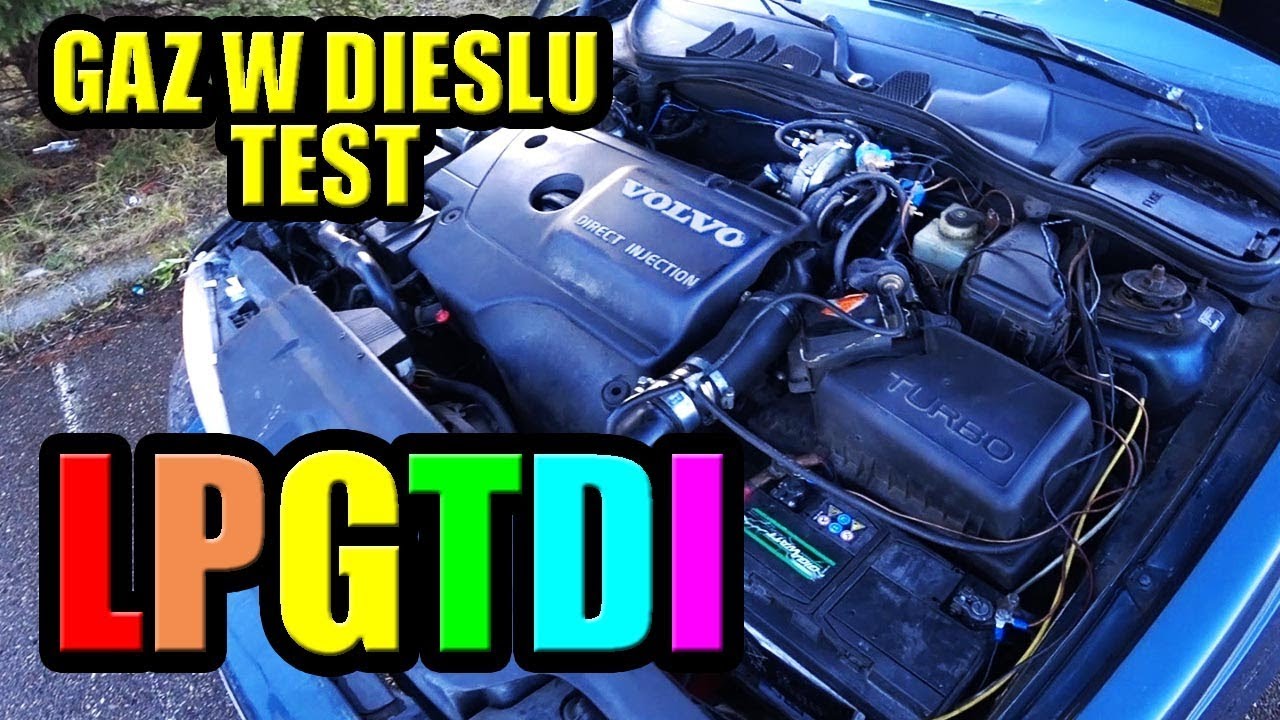 ZASILANIE SILNIKA DIESLA GAZEM LPG TEST VOLVO V70 2.5TDI R5, BADANIA, WNIOSKI