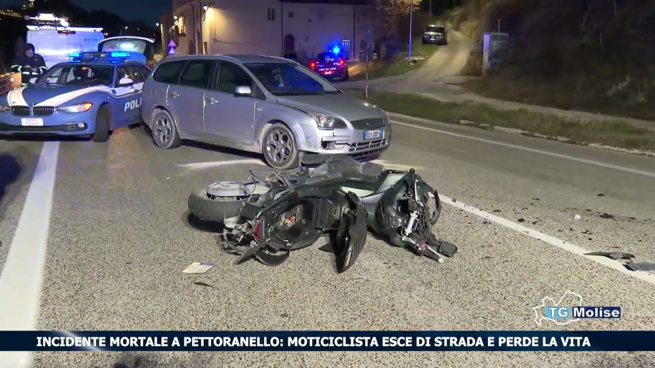 Incidente mortale a Pettoranello: moticiclista esce di strada e perde la vita