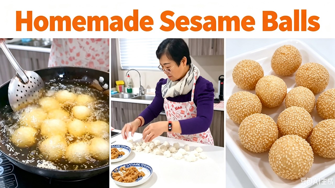 How Cantonese Mom Cooks Fried Sesame Balls