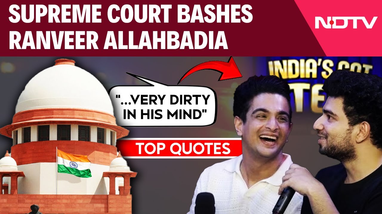 SC On Ranveer Allahbadia | Ranveer Allahbadia Should Be Ashamed, Says Supreme Court | Supreme Court