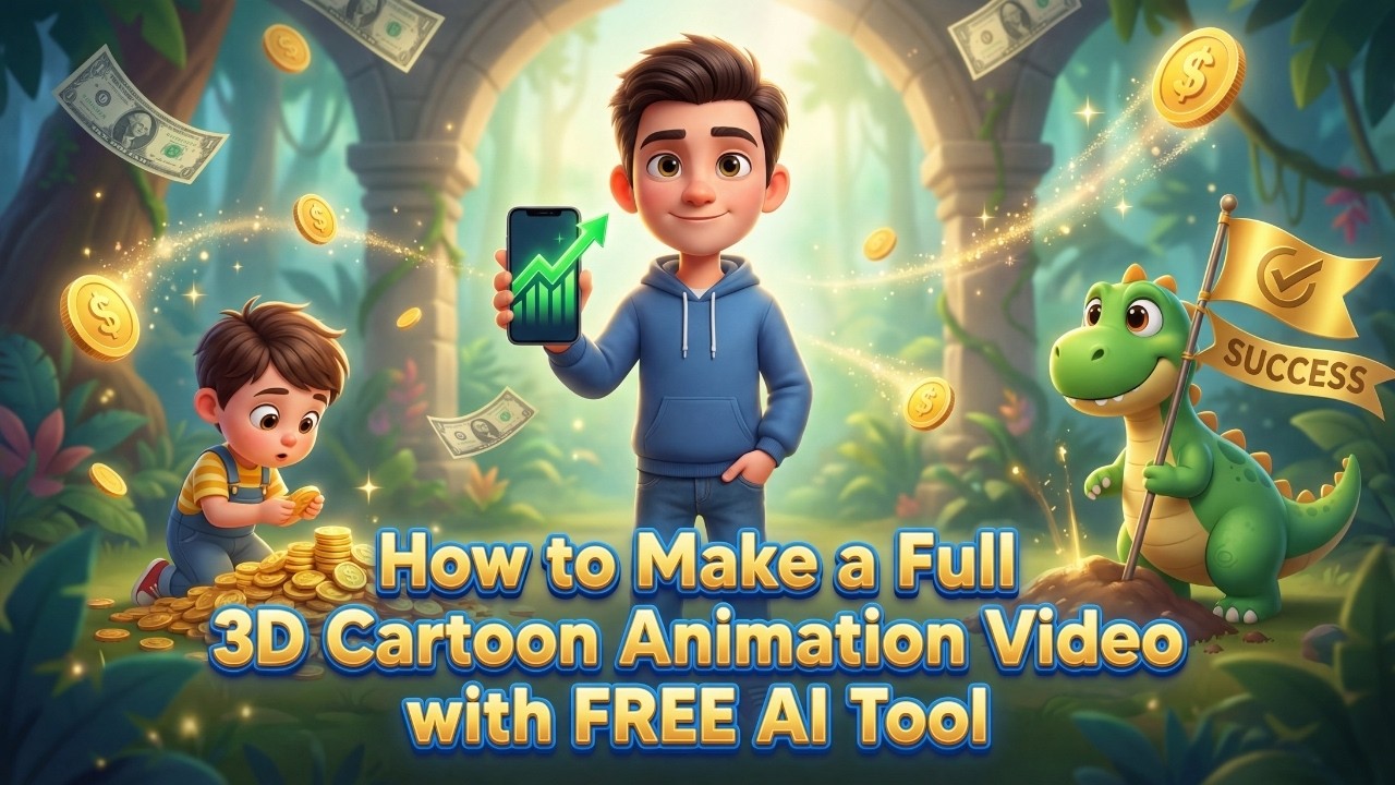 Make 3D Cartoon Animation with FREE AI | Consistent Characters Explained