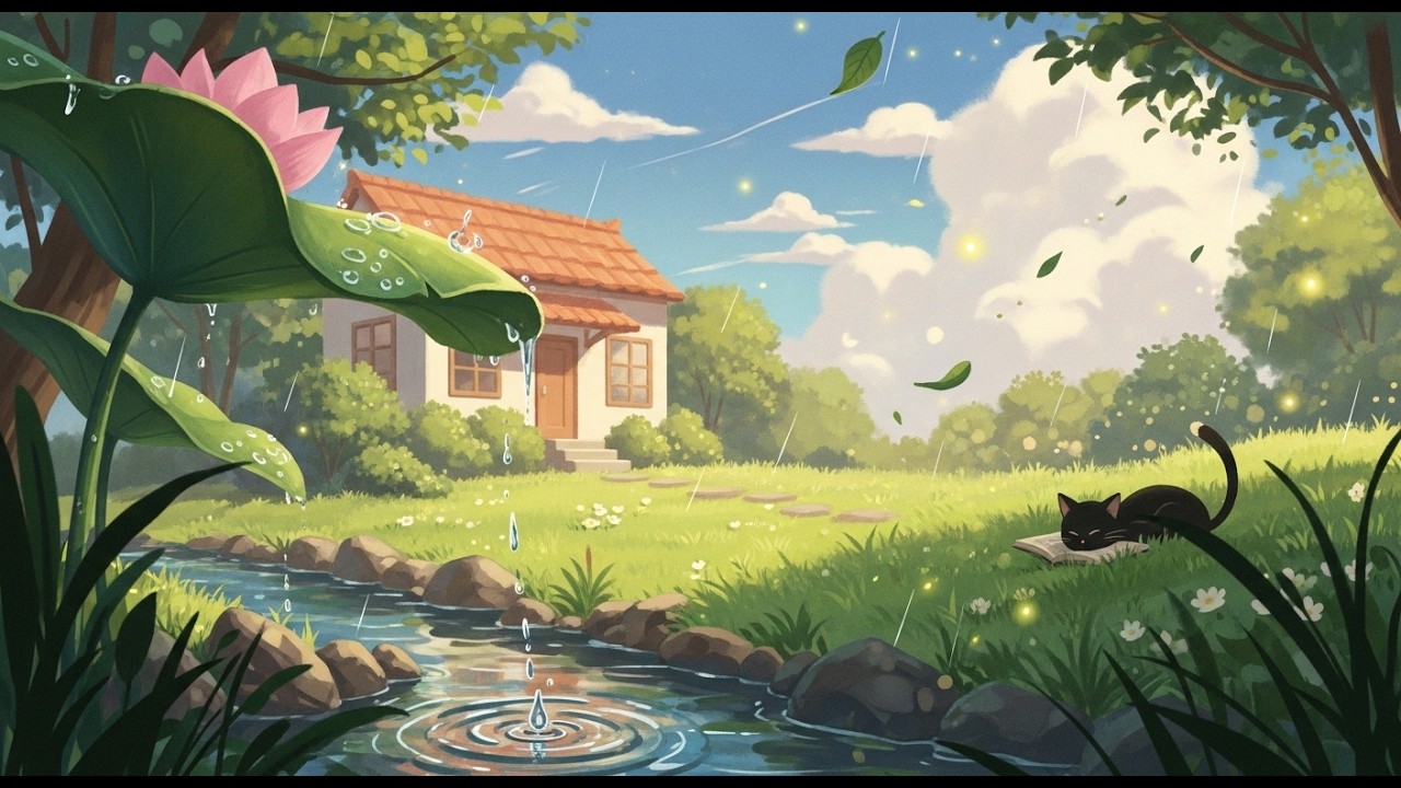 be gentle with yourself today เพลงผ่อนคลาย lofijazz and rain