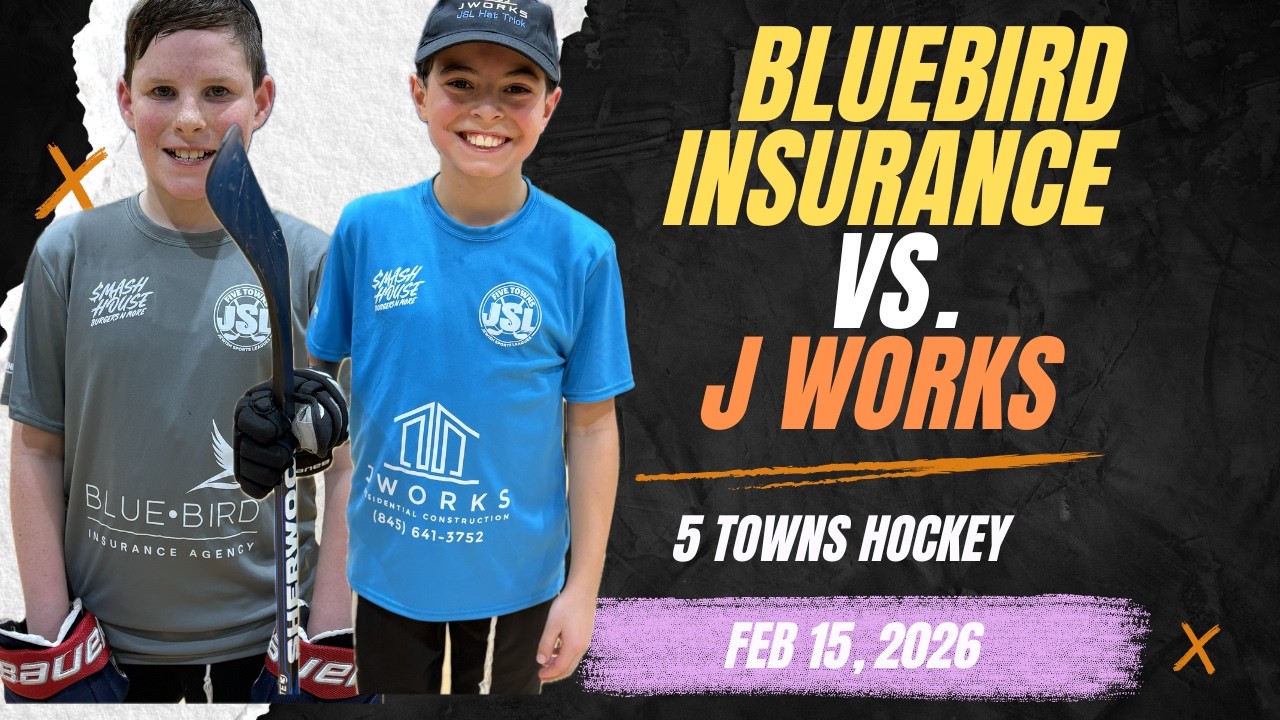 JSL Hockey - Bluebird Insurance vs  J Works Construction - Feb 15, 2026