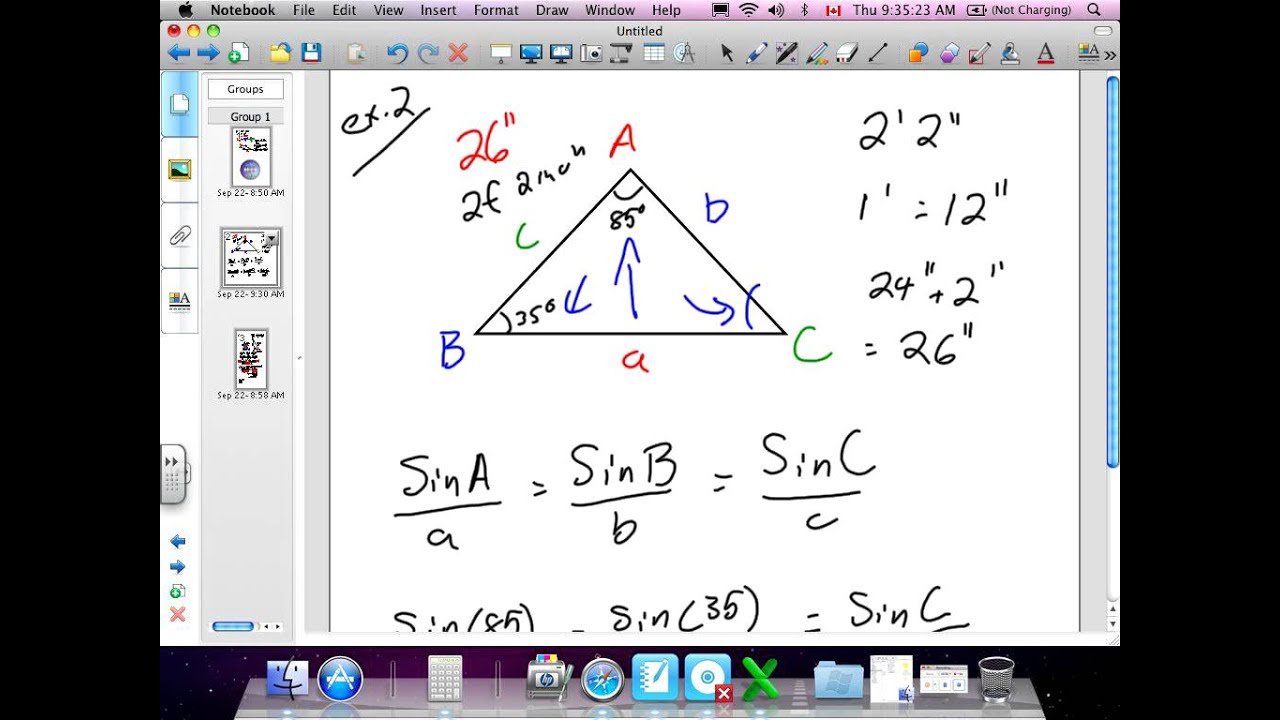 Sine Law grade 12 College Lesson 1 4