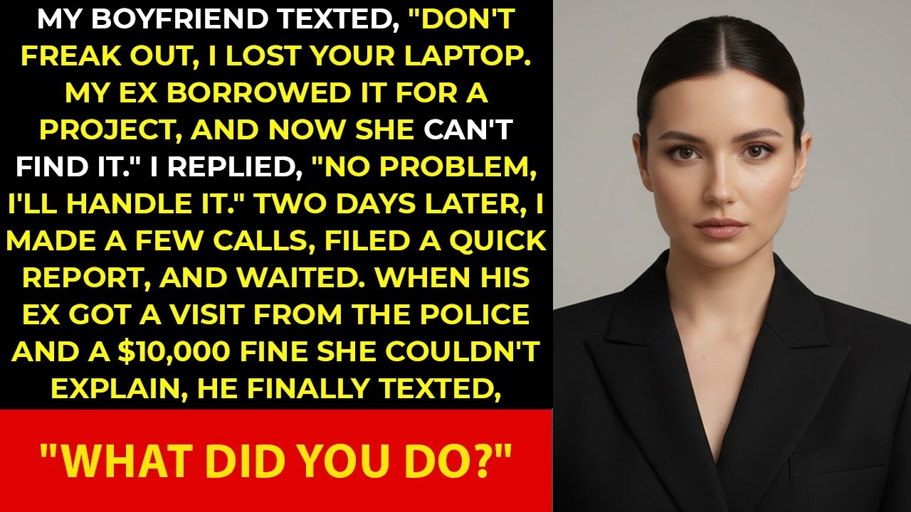 My Boyfriend Texted, “Don’t Freak Out, I Lost Your Laptop. My Ex Borrowed It For…” / Reddit Stories