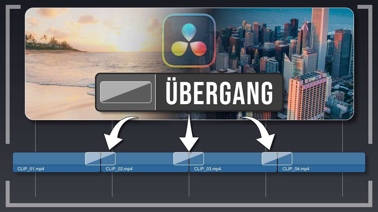 &Uuml;berg&auml;nge auf mehrere Clips gleichzeitig &ndash; DaVinci Resolve Tutorial