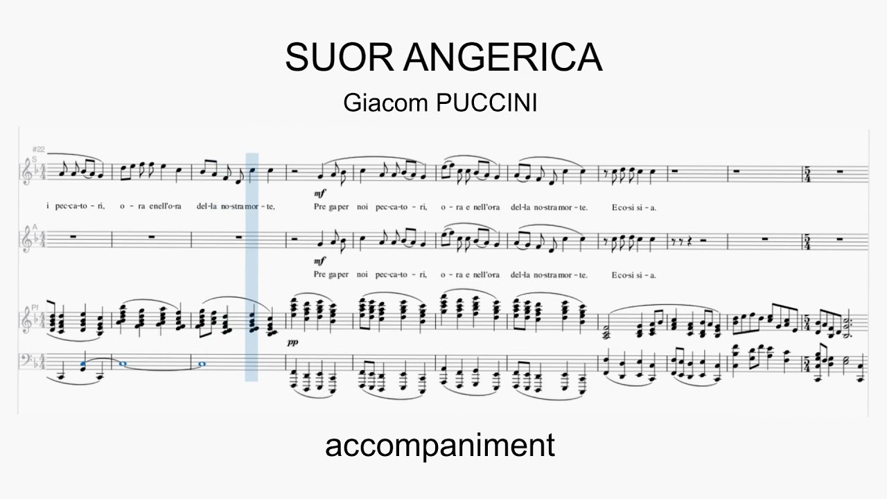 Suor Angelica (Ave Maria) accompaniment