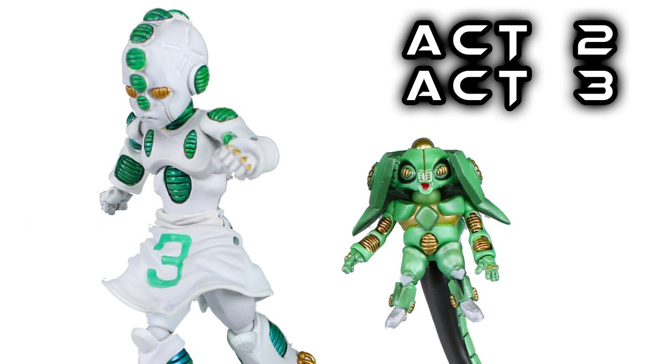 Super Action Statue ECHOES ACT 2 & 3 Jojo's Bizarre Adventure Action Figure Toy Review