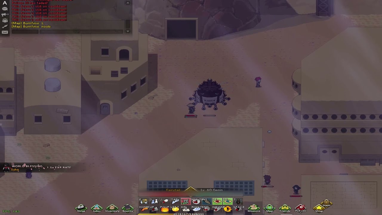 Nin Online: Sand vs New Akatsuki