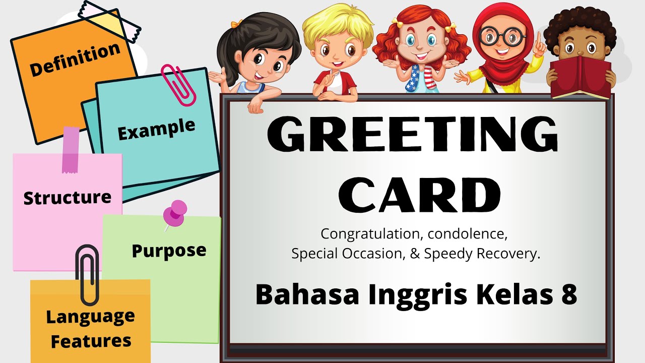 GREETING CARD LENGKAP (MATERI BAHASA INGGRIS SMP KELAS 8) : SHORT FUNGSIONAL TEXT
