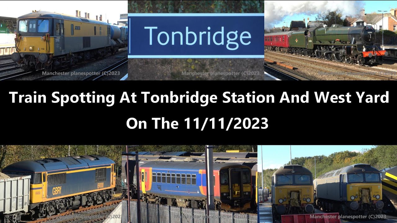 (4K) Train Spotting At Tonbridge Station And West Yard On The 11/11/2023