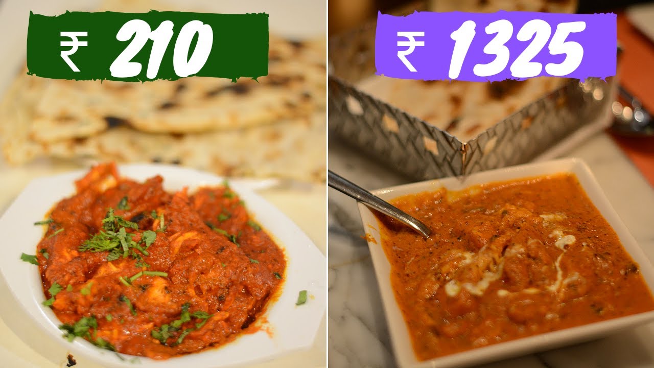 ₹210 vs ₹1325 Butter Chicken | Mumbai Food | Golgappa Girl