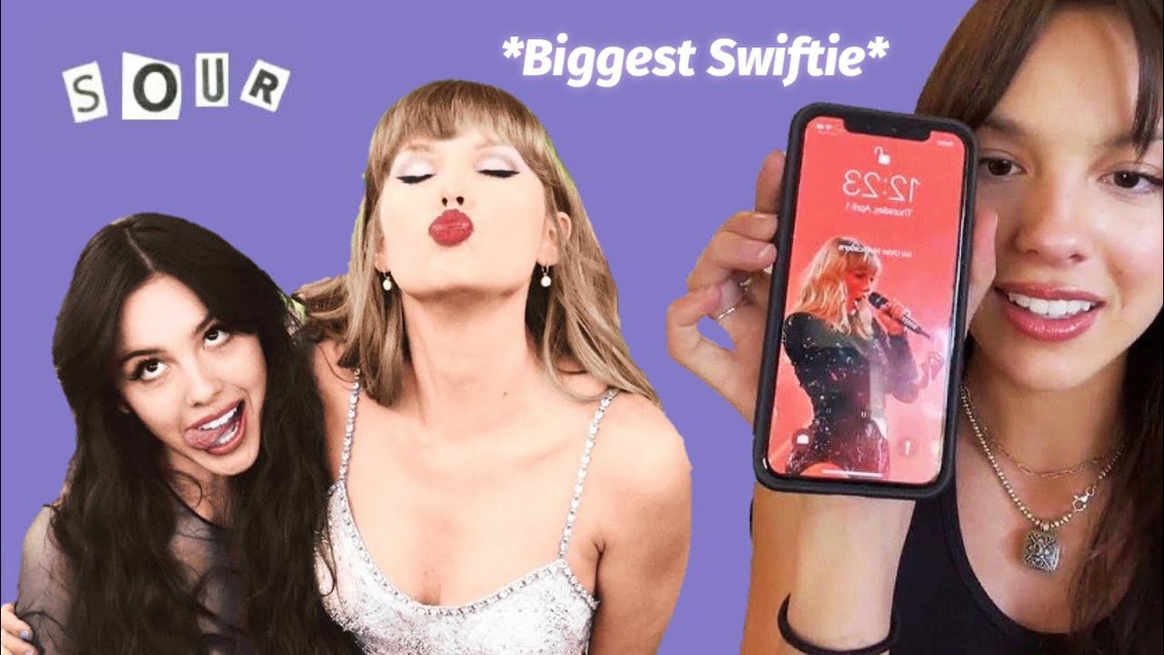 Olivia Rodrigo being a Swiftie for 7 minutes straight