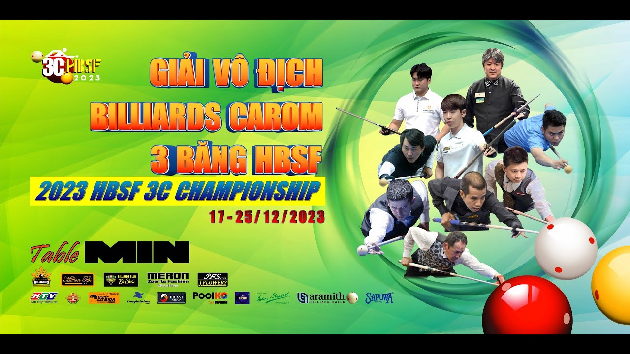 [TV] Trần Quyết Chiến VS Mai Tân Huyên V32 | Giải Vô địch Billiards 3 băng HBSF năm 2023