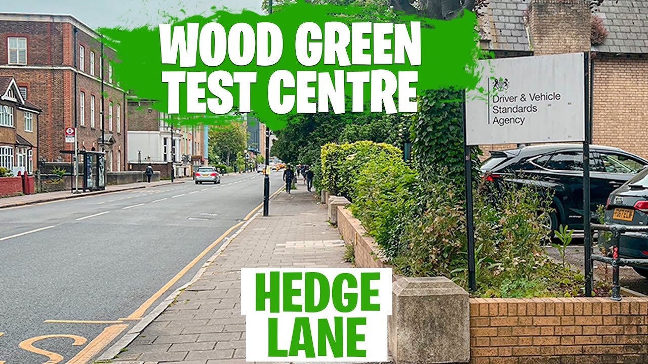 NEW 2025 | WOOD GREEN TEST ROUTE | HEDGE LANE | WOOD GREEN DRIVING TEST CENTRE