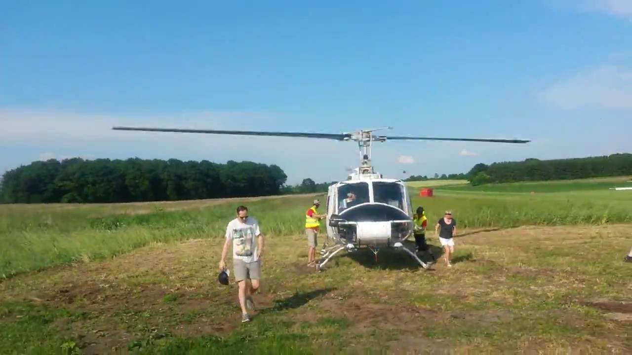 Flug mit der Huey (Bell 205A-1) D-HOOK