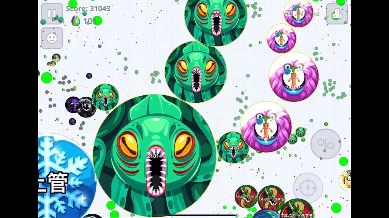【Agar.io Mobile】Duo Server Takeover with らすく