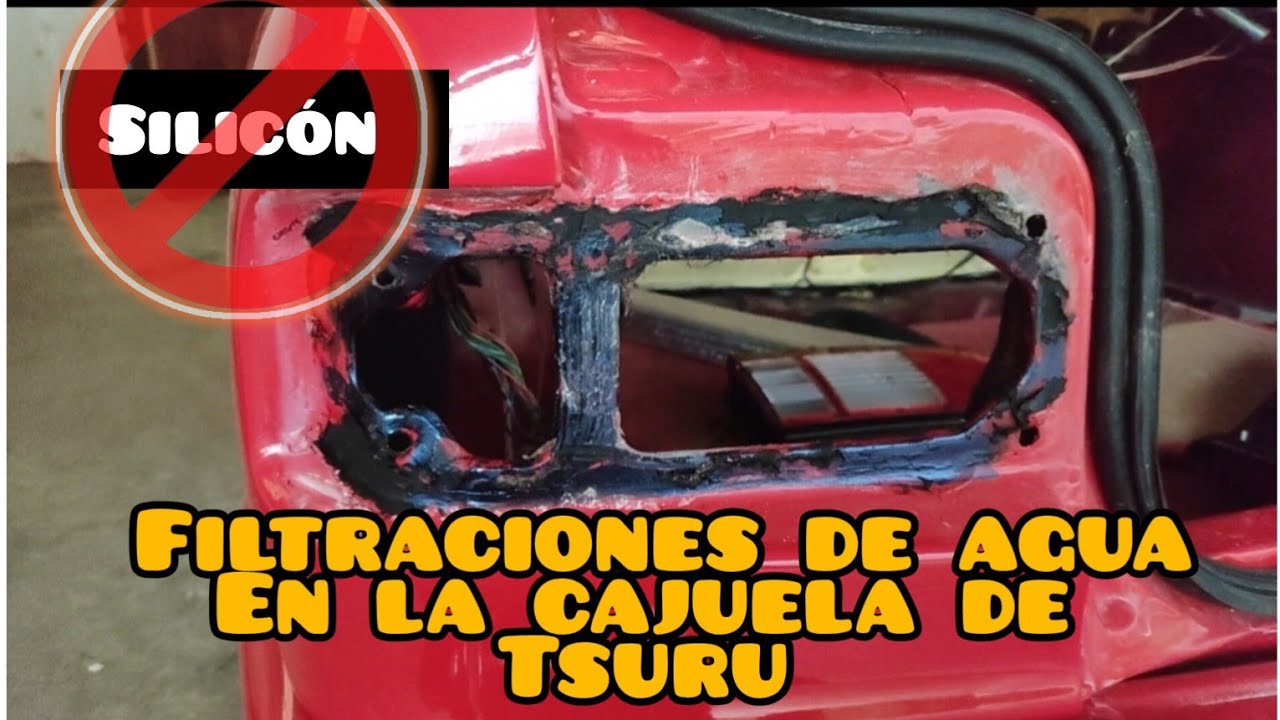 Filtraciones de agua en cajuela Nissan Tsuru Sentra b13 Sunny