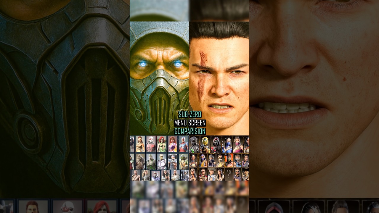 Sub-Zero Character Selection in Mk vs Dc Universe , Injustice 2 , Mk9  MkX , Mk11 Mk1  #mortalkombat