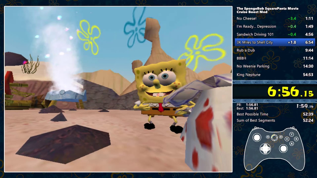 The SpongeBob SquarePants Movie: Cruise Boost Mod - Early Powers in 47:20