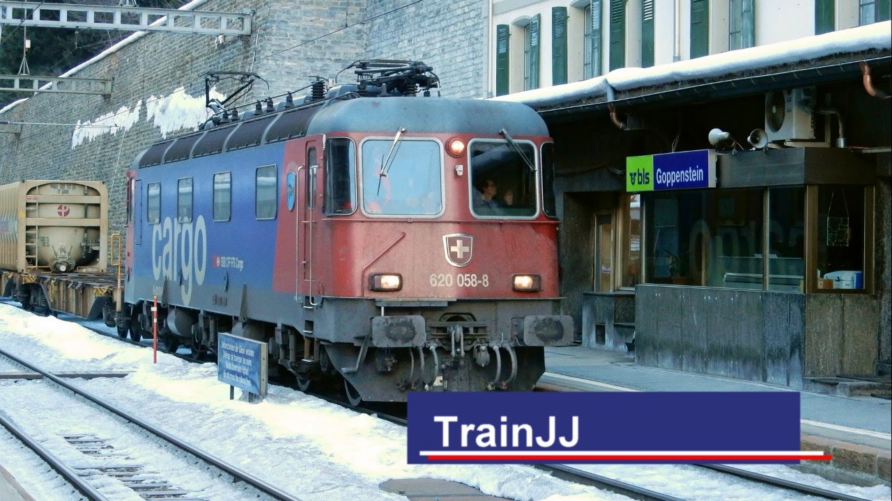 BLS Bahnhof Goppenstein & Kandersteg Autoverlad | Lötschberg Bergstrecke | Lötschbergtunnel | SBB