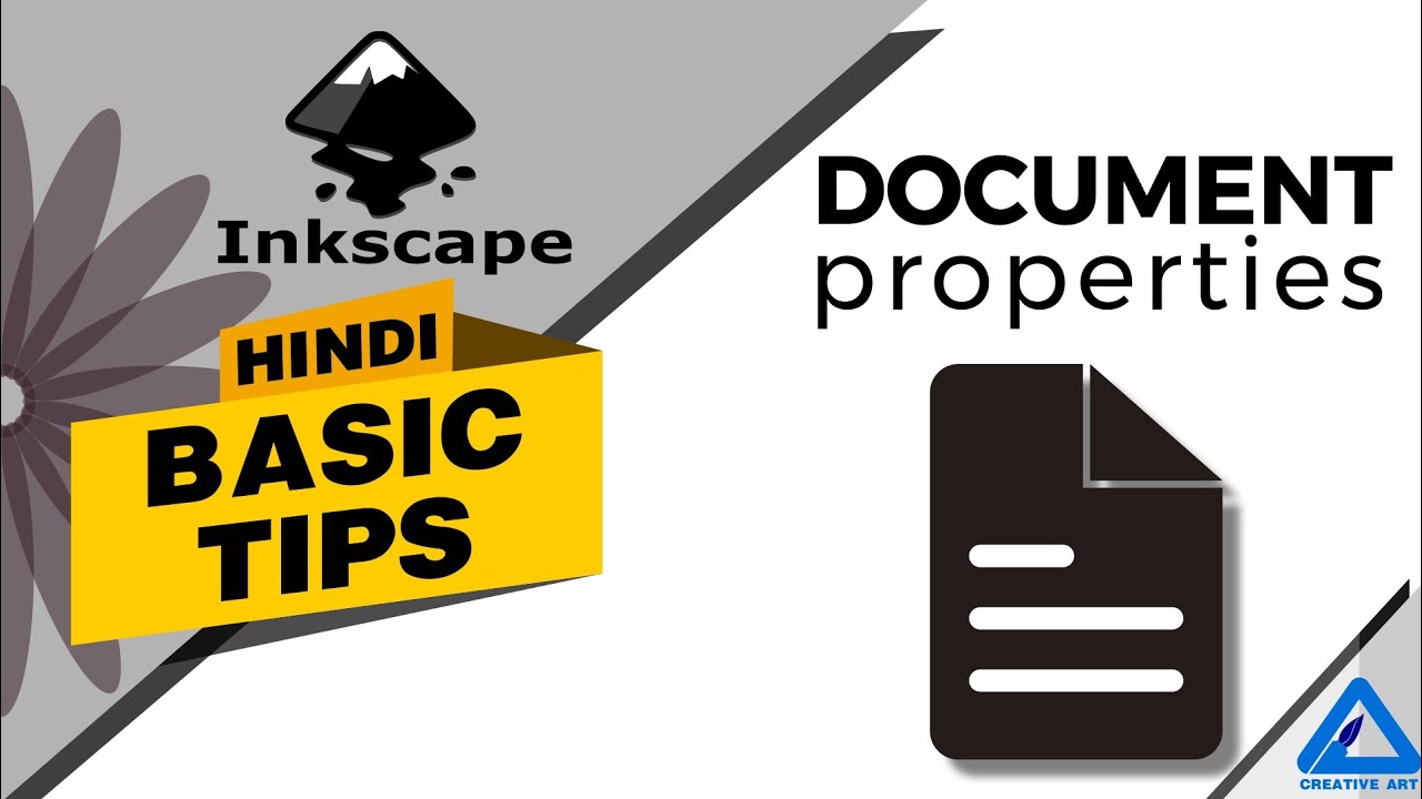 Inkscape Basic Tips | Document Properties in Hindi