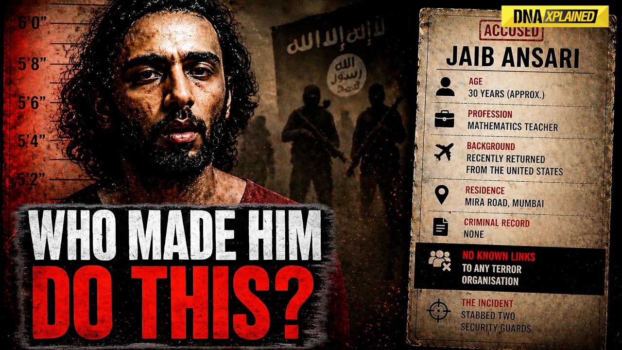 Maharashtra News: ISIS Behind Mumbai Guard Stabbing Case? | US Return Zaib Ansari A Sleeper-Cell?