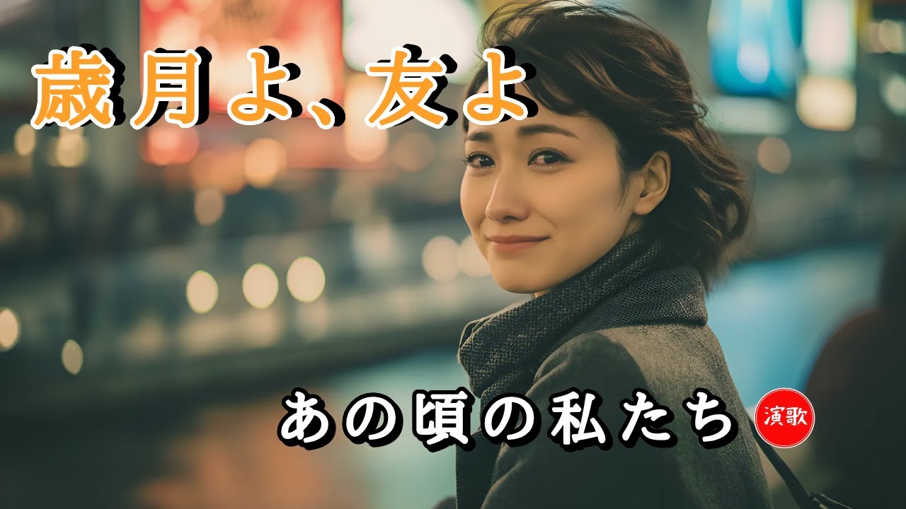 新曲 **歳月よ友よ**  永遠だと思った青春の夢  #演歌 #歌謡曲 #懐メロ #名曲 #カラオケ