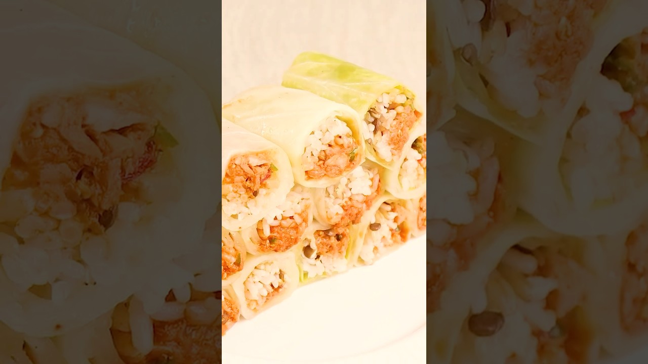 양배추는 이렇게 쪄드시면 맛있어요! #양배추 #참치 #쌈밥