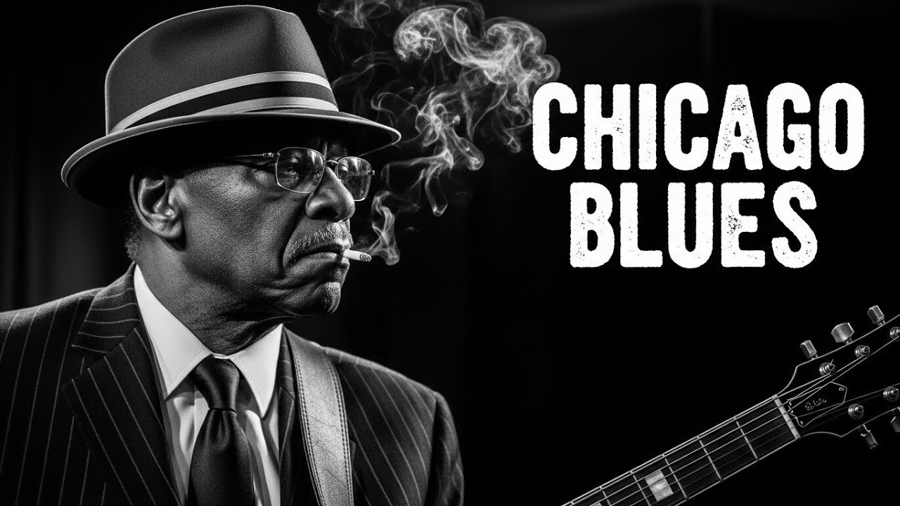 Soulful Blues Guitar Chill | Chicago Night Music