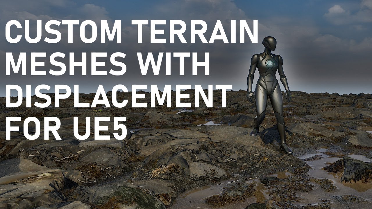 Custom Terrain Meshes with Displacement for Unreal Engine 5 using Quixel Mixer & Megascans Textures